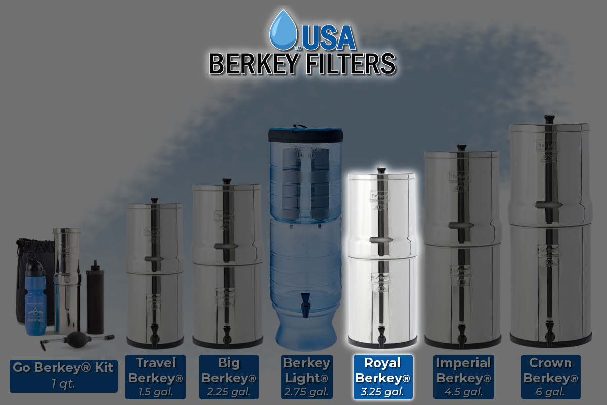 ROYAL BERKEY : Filtre à eau Berkey › 12,3 litres.