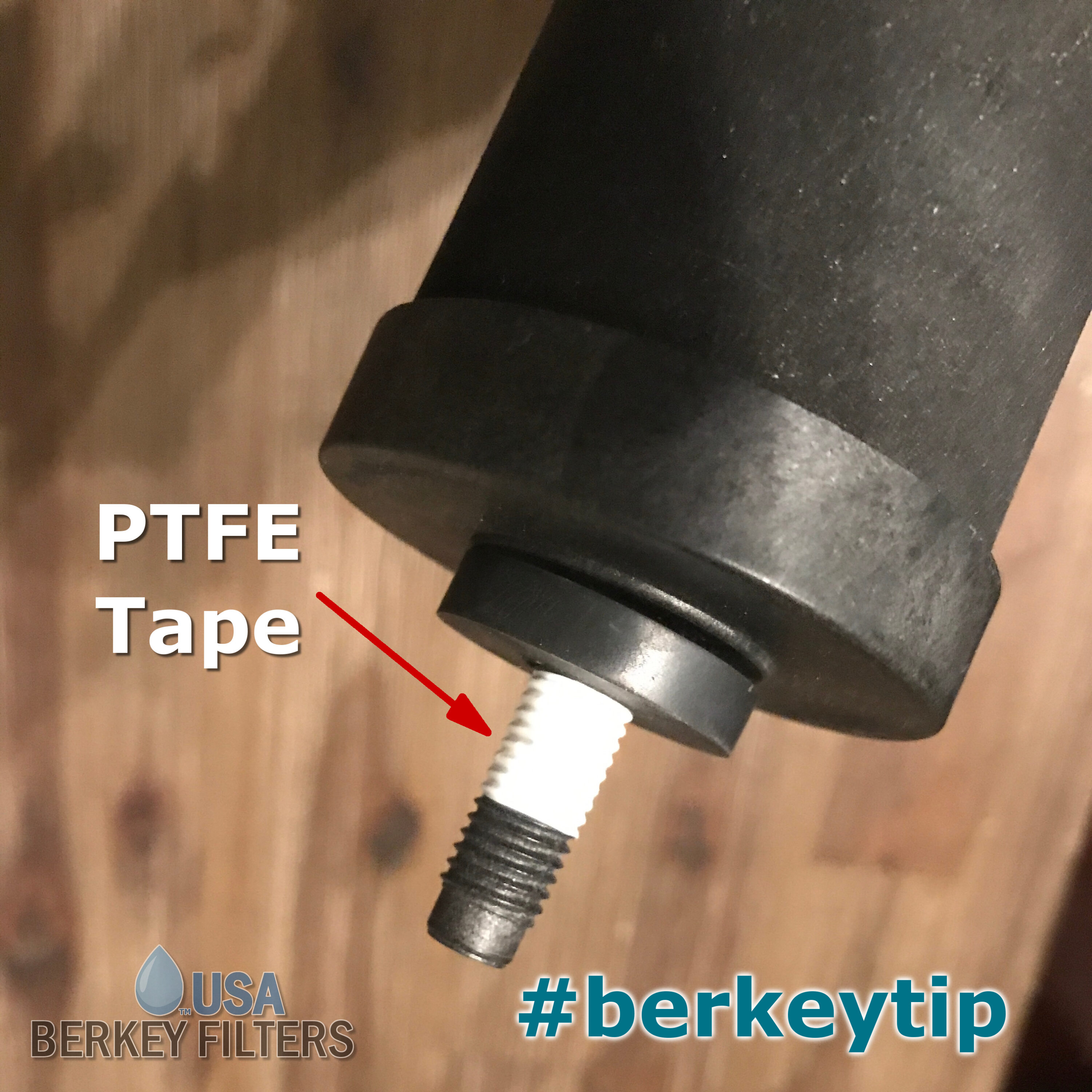 Black Berkey® Elements #berkeytip USABF teflon tape tip berkeytip