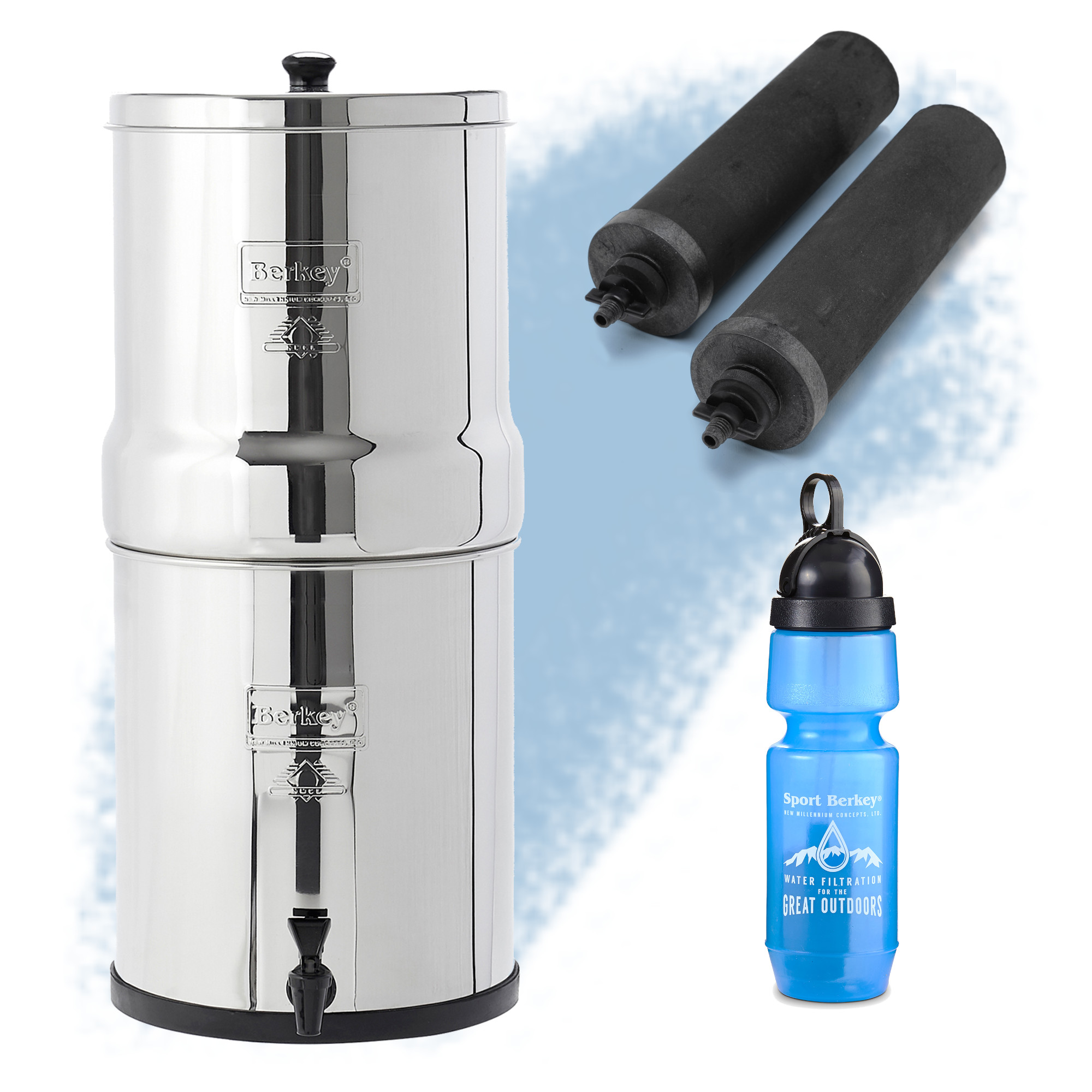 Berkey Water Filtration System with 2 Filters – Provisions for Health &  Healing