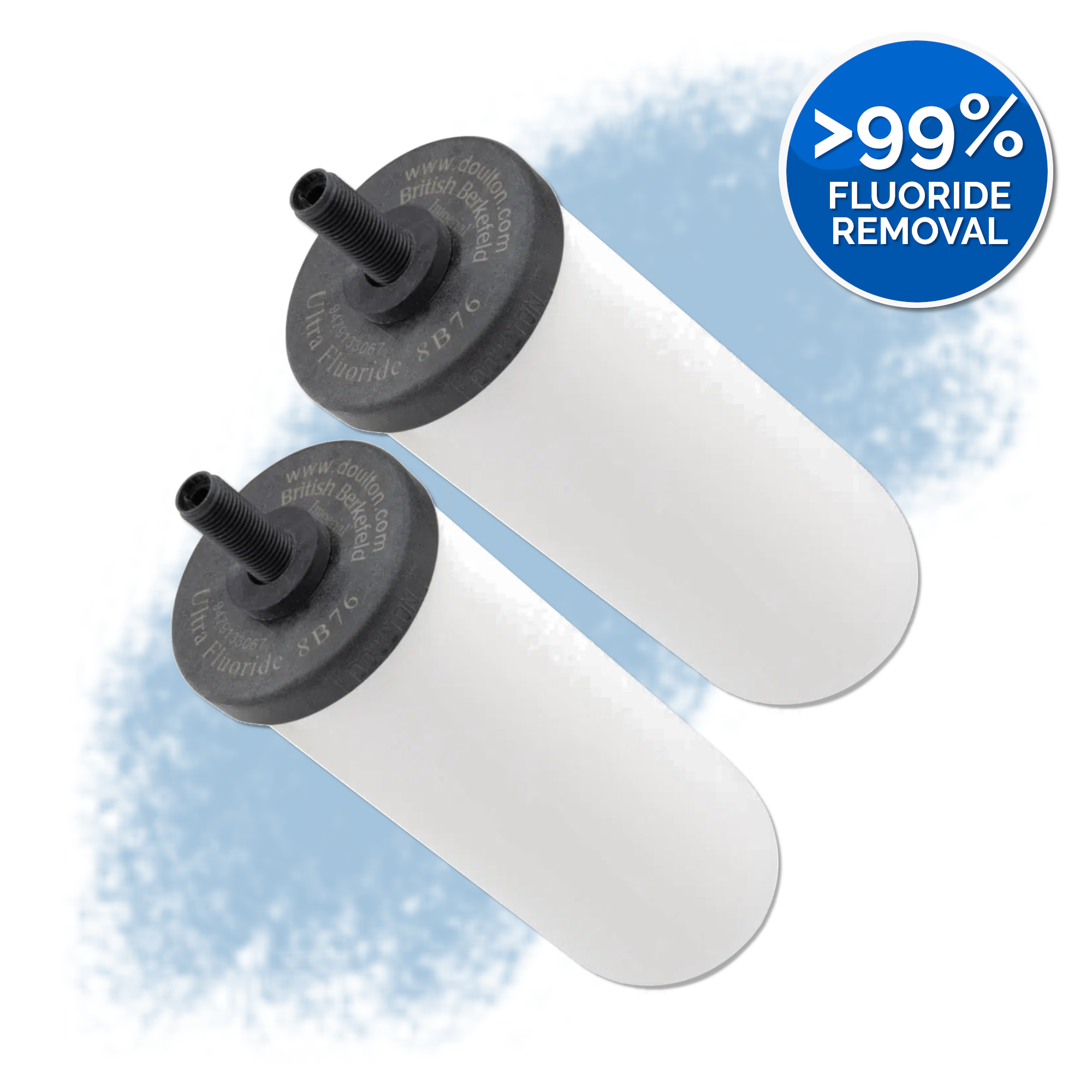British Berkefeld 7" Ceramic Ultra Fluoride Water Filter (Set of 2) - Image 4