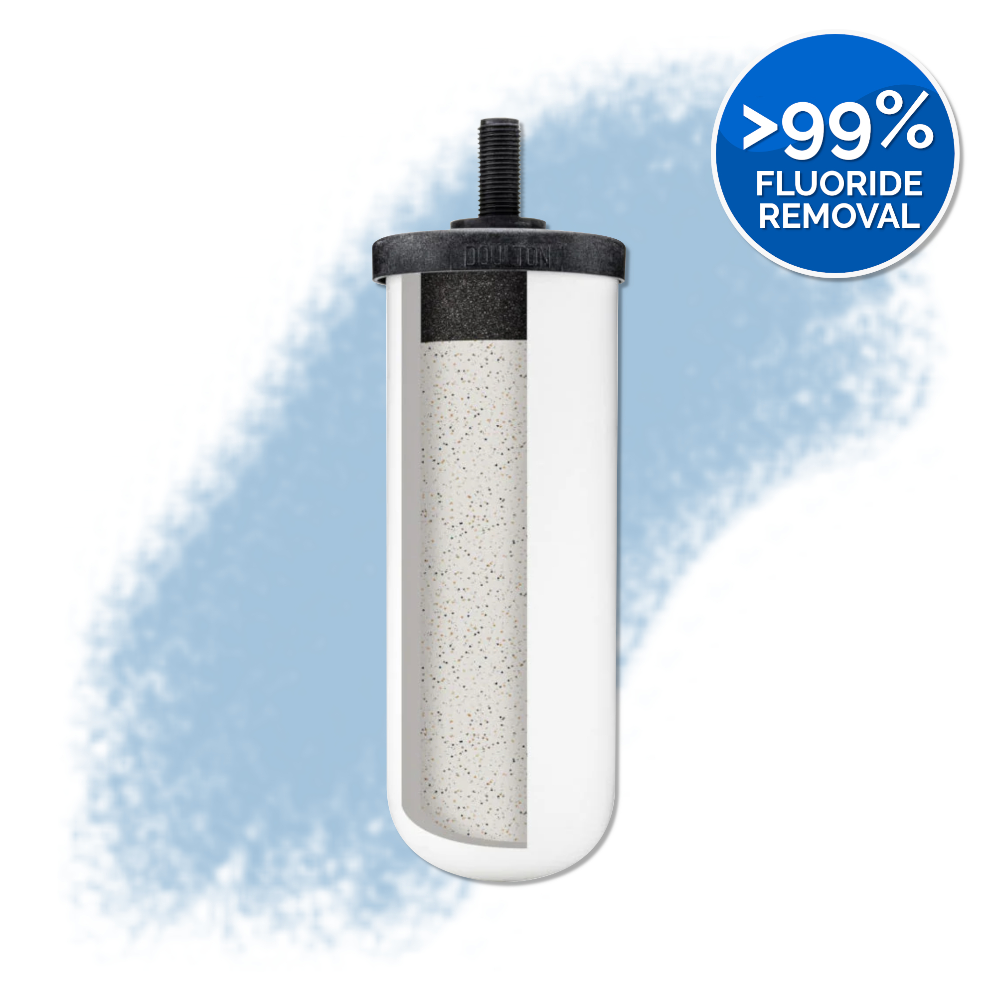 British Berkefeld 7" Ceramic Ultra Fluoride Water Filter (Set of 2) - Image 3