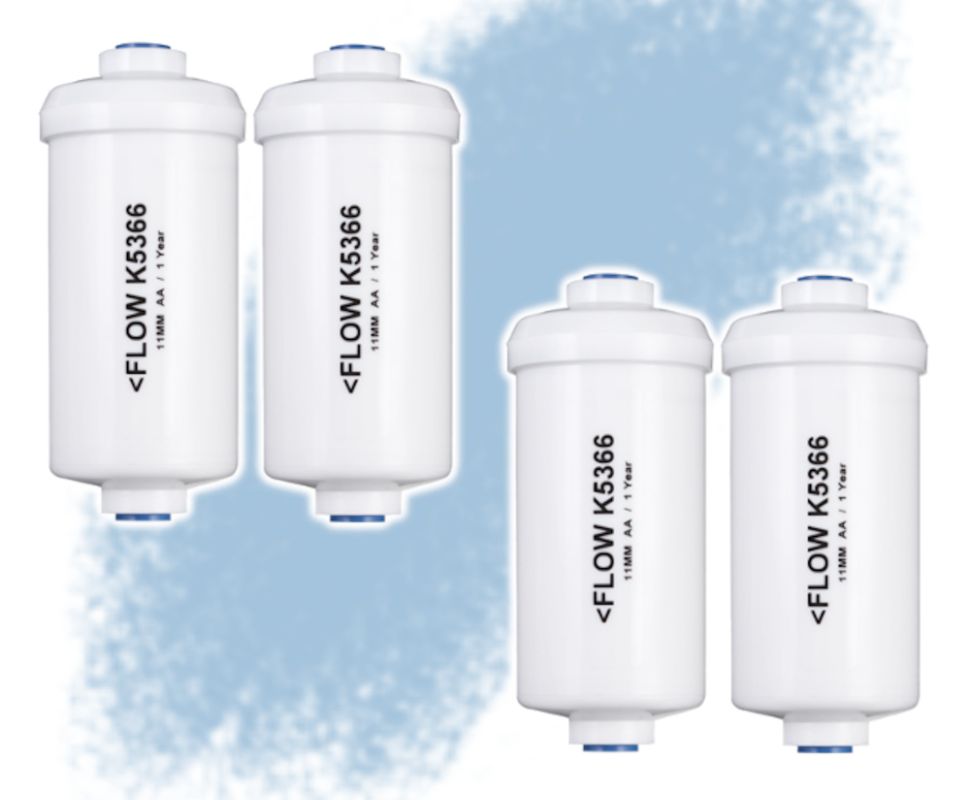 Comparing Black Berkey Elements & PF-2 Filters For Home Water Filtration Black Berkey Filters on white background with blue streak.